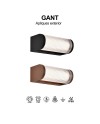 GANT * APLIQUE IP65 12W 3000K CORTEN